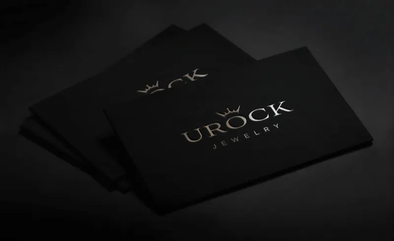 URock brand identity and business cards